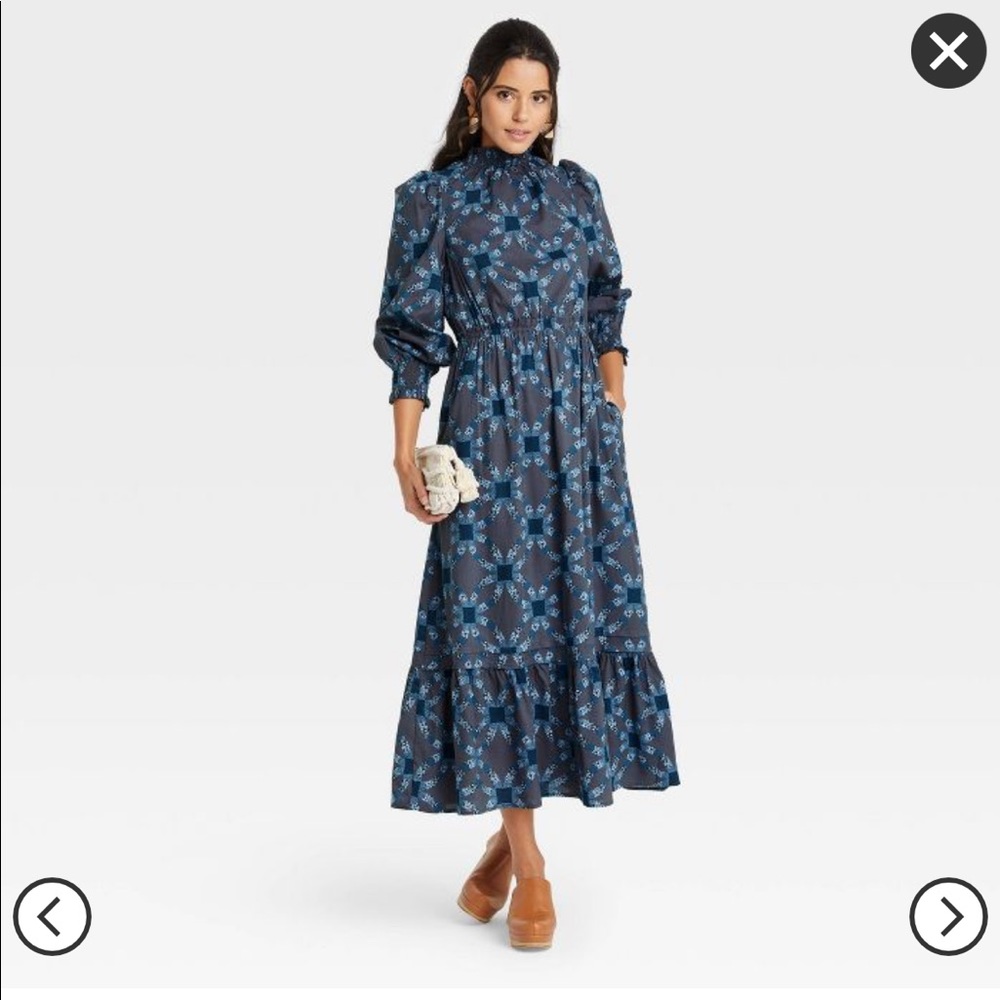 Women's Balloon Long Sleeve Dress - Universal Thread™ Floral